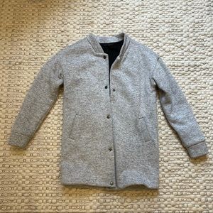 Long bomber style jacket